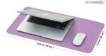 Pink & Purple Dual Sided Leather Desk Mat 23.6" x 11.8 " - Image 2