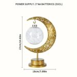 Golden Moon & Star LED Night Light - Image 2