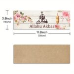 3Pc White Floral Wooden Hanging Sign - Image 2