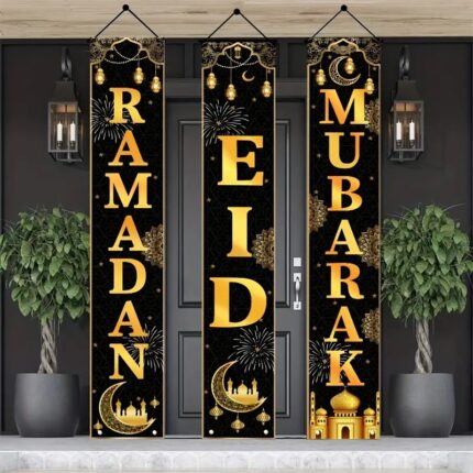 Ramadan & Eid 3pc Door Banners