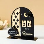 Black & Gold Acrylic Ramadan Countdown Calendar