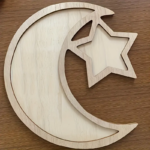 Wooden Moon & Star Tray