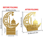 Metal Crescent Moon Tabletop Ornament - Image 2