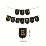 Eid Mubarak Black String Banner - Image 2