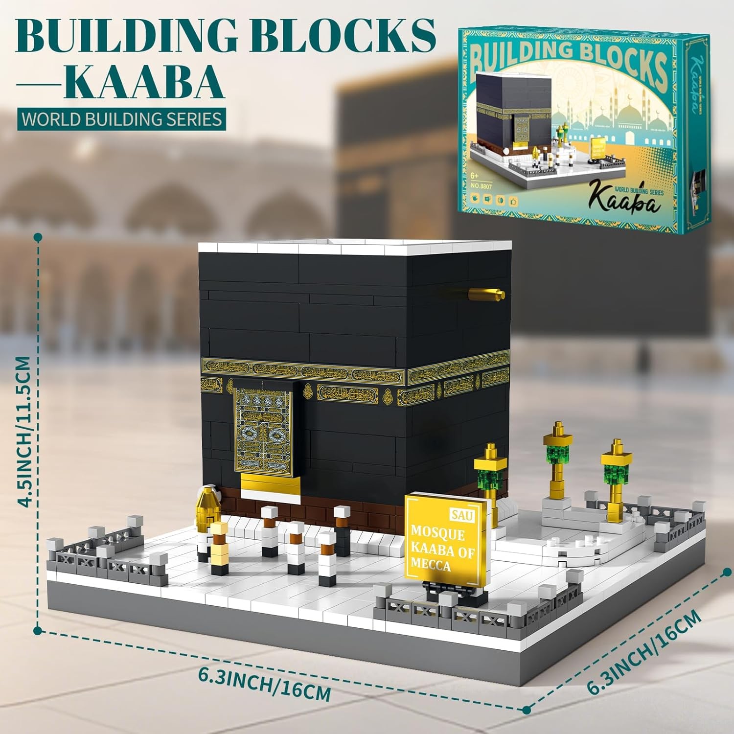 Kaaba of Mecca Building Blocks Sets Islamic Architecture Model Toys for Adults and Kids - Image 2