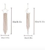 2Pcs Moon & Star Design Wall Tassel - Image 2
